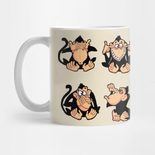 Wise monkeys Mug